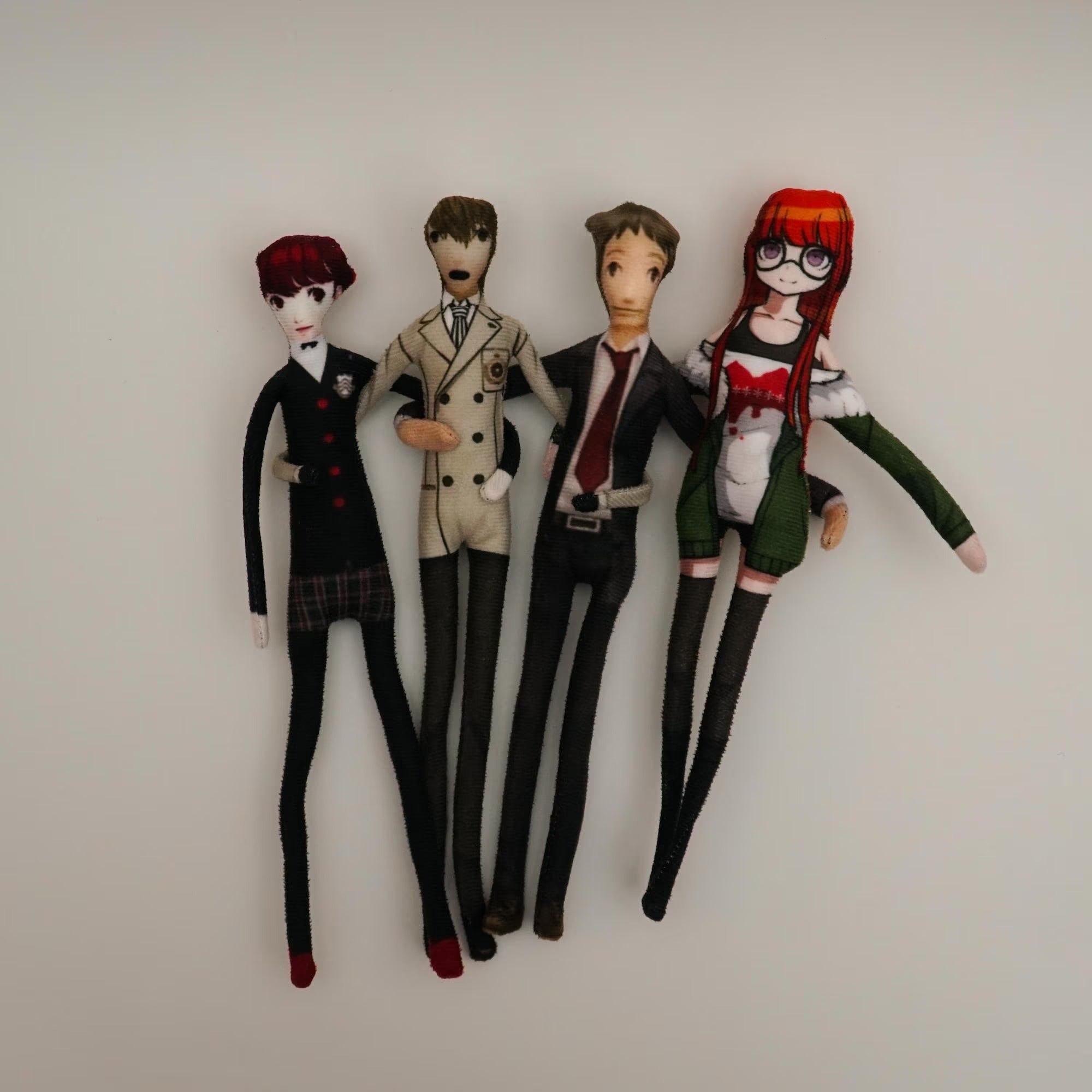 Persona 5 Phantom Thieves Abstract Wire Dolls Joker Crow Panther Fanmade P5 Collectible Figures detail image 8