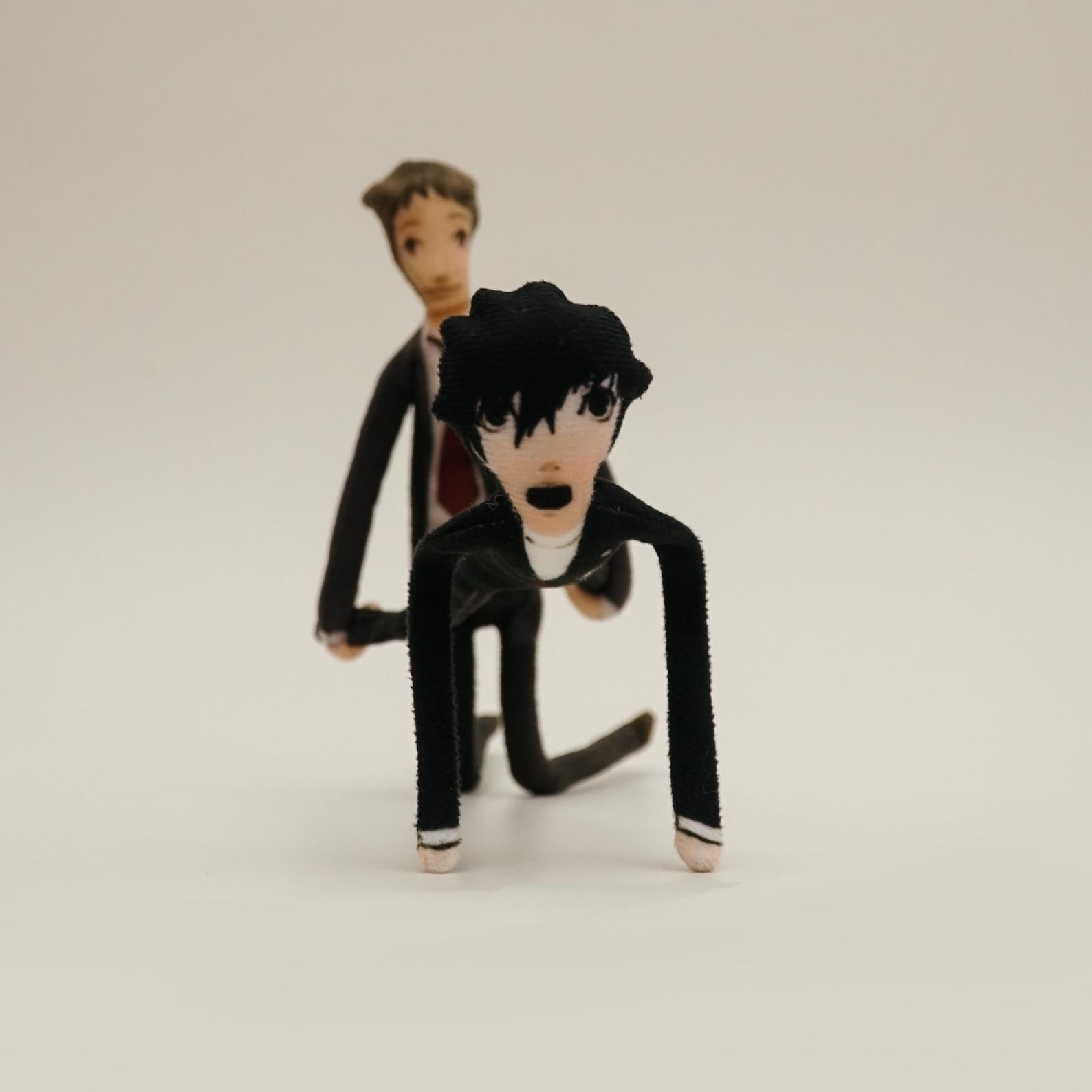 Persona 5 Phantom Thieves Abstract Wire Dolls Joker Crow Panther Fanmade P5 Collectible Figures detail image 1