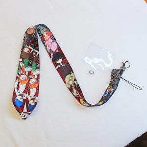 Persona 5 Printed Phone Lanyard with Clear Tab Joker Phantom Thieves Fanmade Strap detail image 4