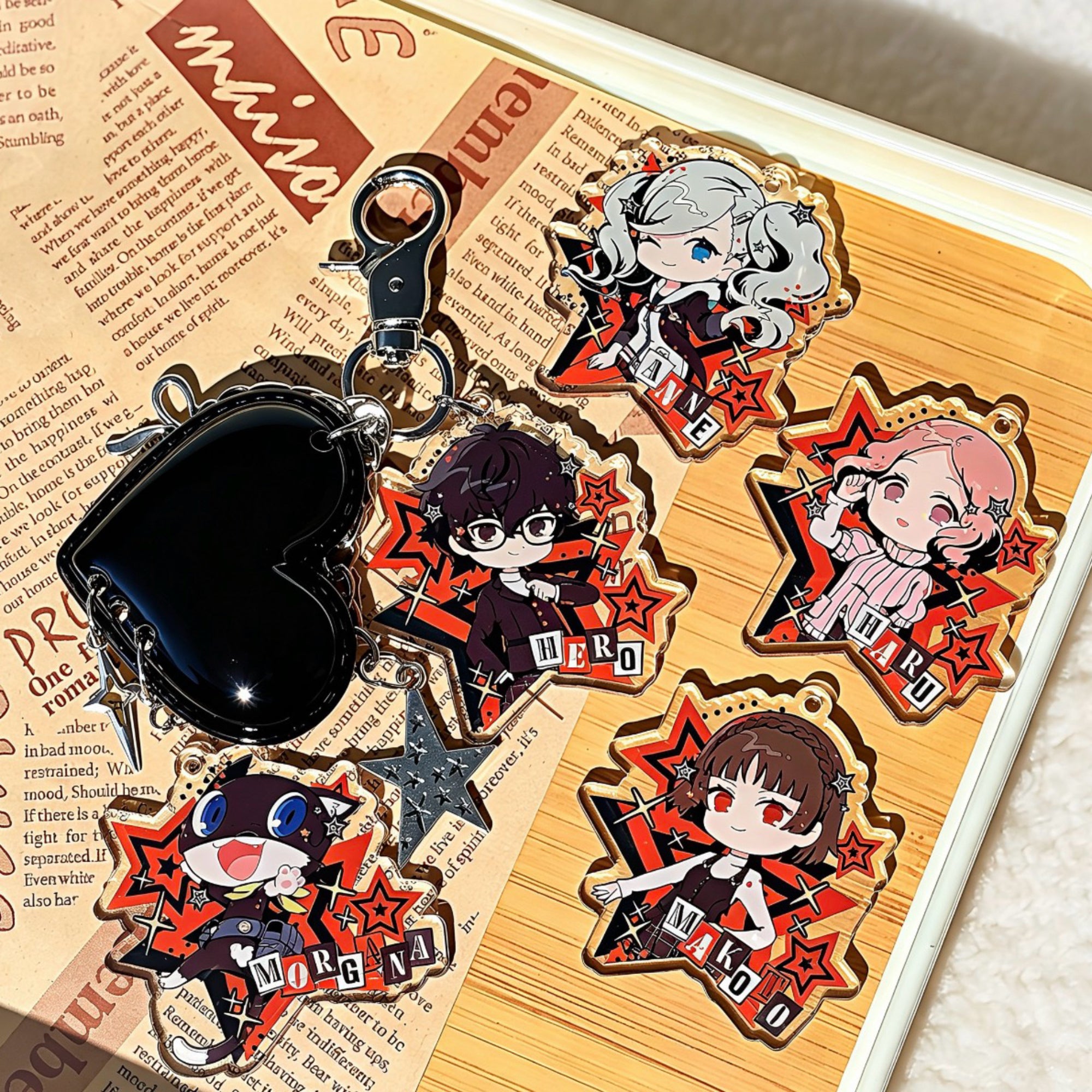 Persona 5 Royal Acrylic Keychain Joker Makoto Futaba Akechi Kasumi Phantom Thieves Fanmade Charm detail image 3