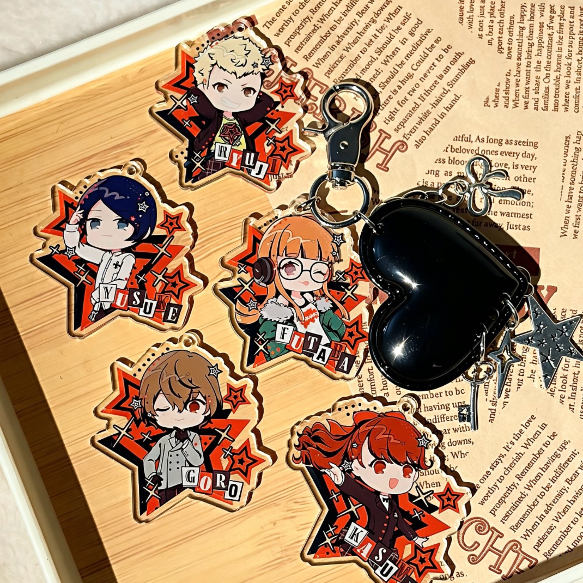 Persona 5 Royal Acrylic Keychain Joker Makoto Futaba Akechi Kasumi Phantom Thieves Fanmade Charm detail image 5