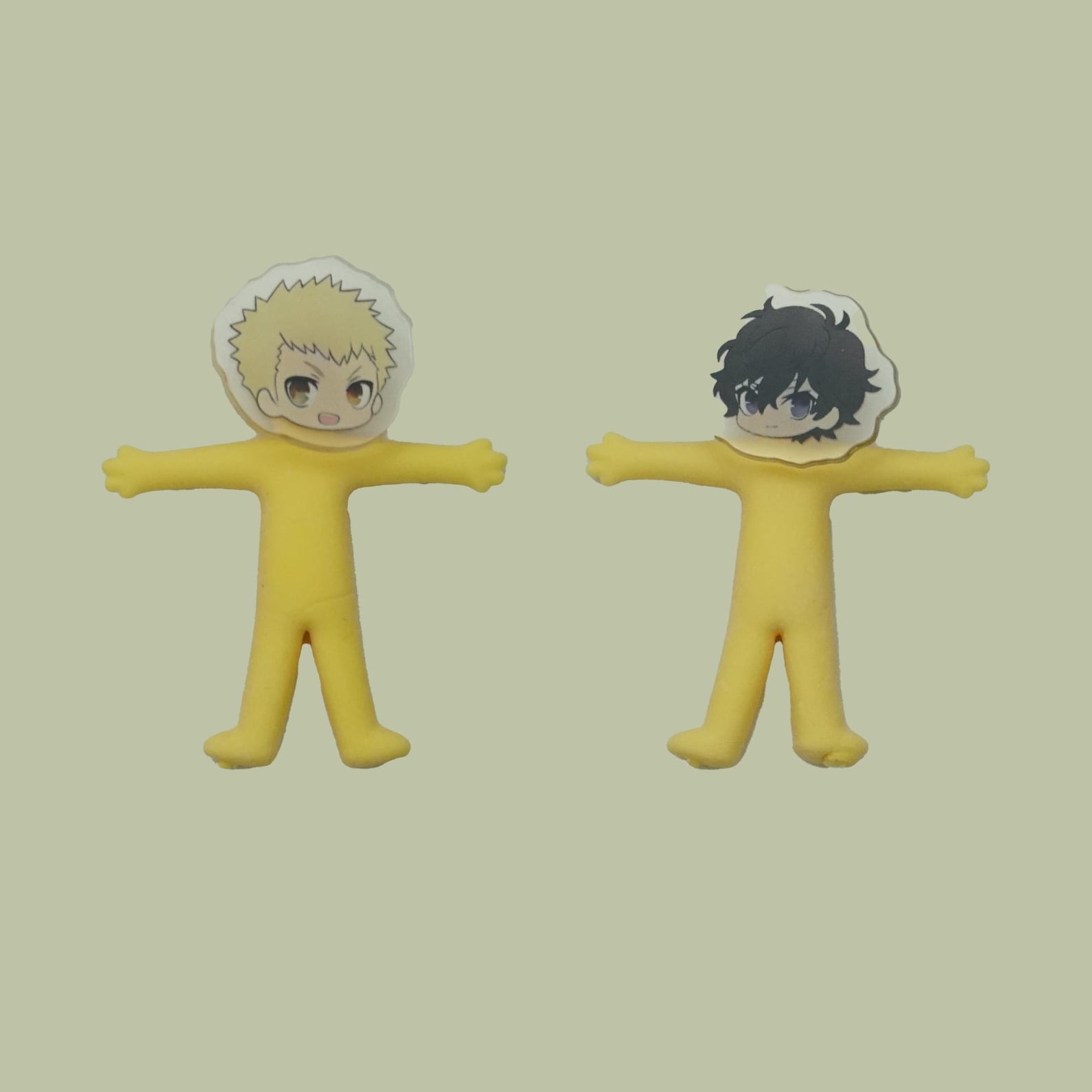 Persona 5 Stretchy Stress Toy Keychain Elastic Fidget Figure Yellow Joker Acrylic Charm Fanmade detail image 6