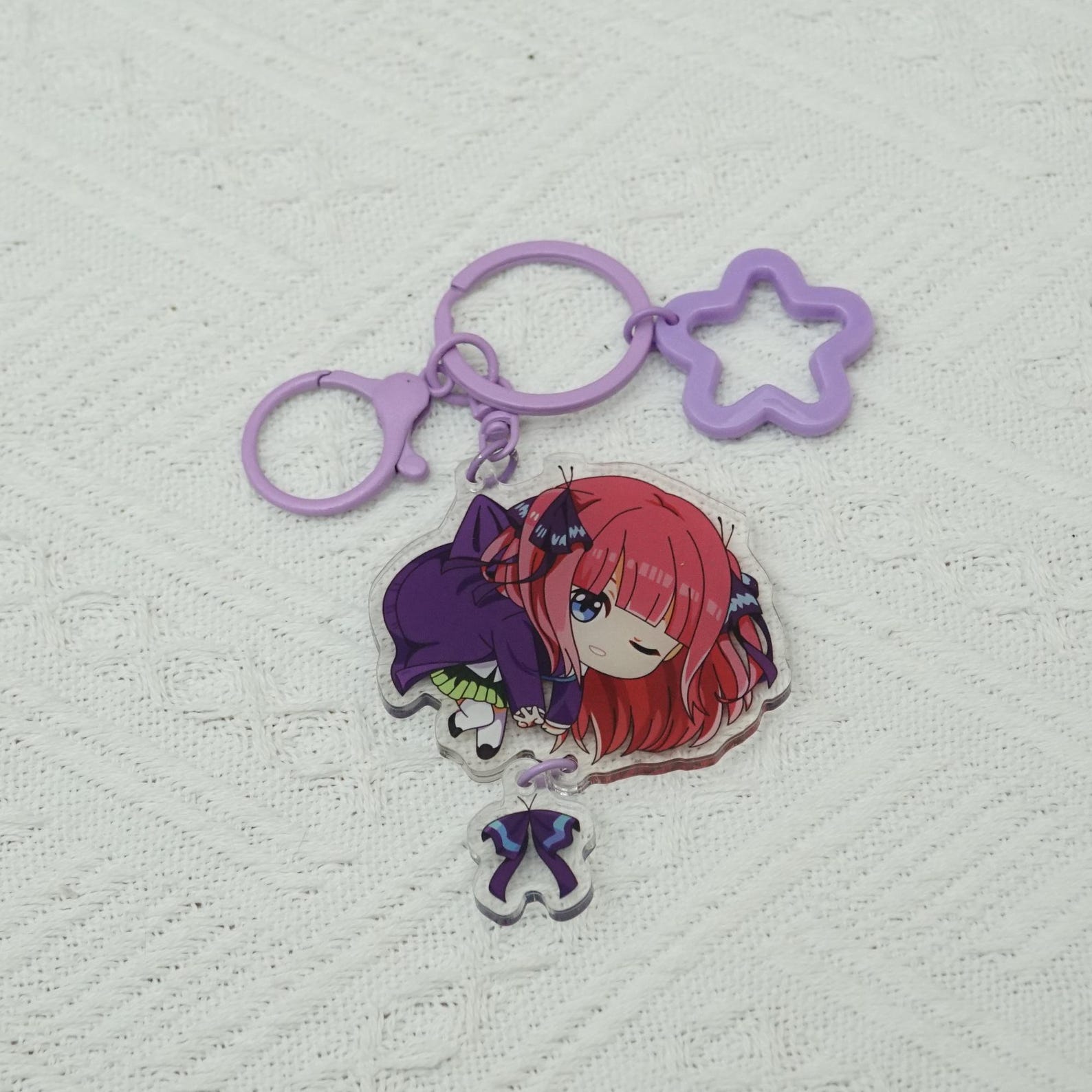 Quintessential Quintuplets Chibi Keychains Ichika Nino Miku Yotsuba Itsuki Nakano Sisters Acrylic Charms Fanmade Set detail image 4