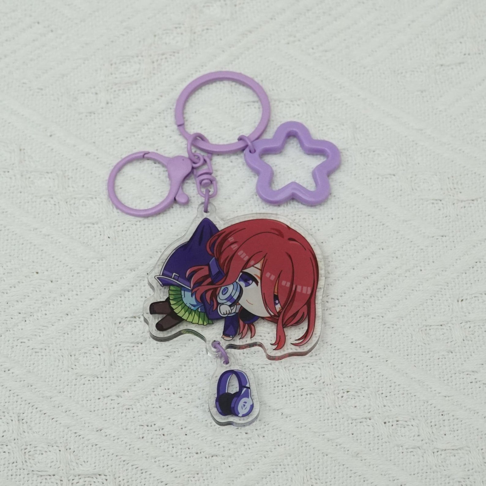 Quintessential Quintuplets Chibi Keychains Ichika Nino Miku Yotsuba Itsuki Nakano Sisters Acrylic Charms Fanmade Set detail image 5