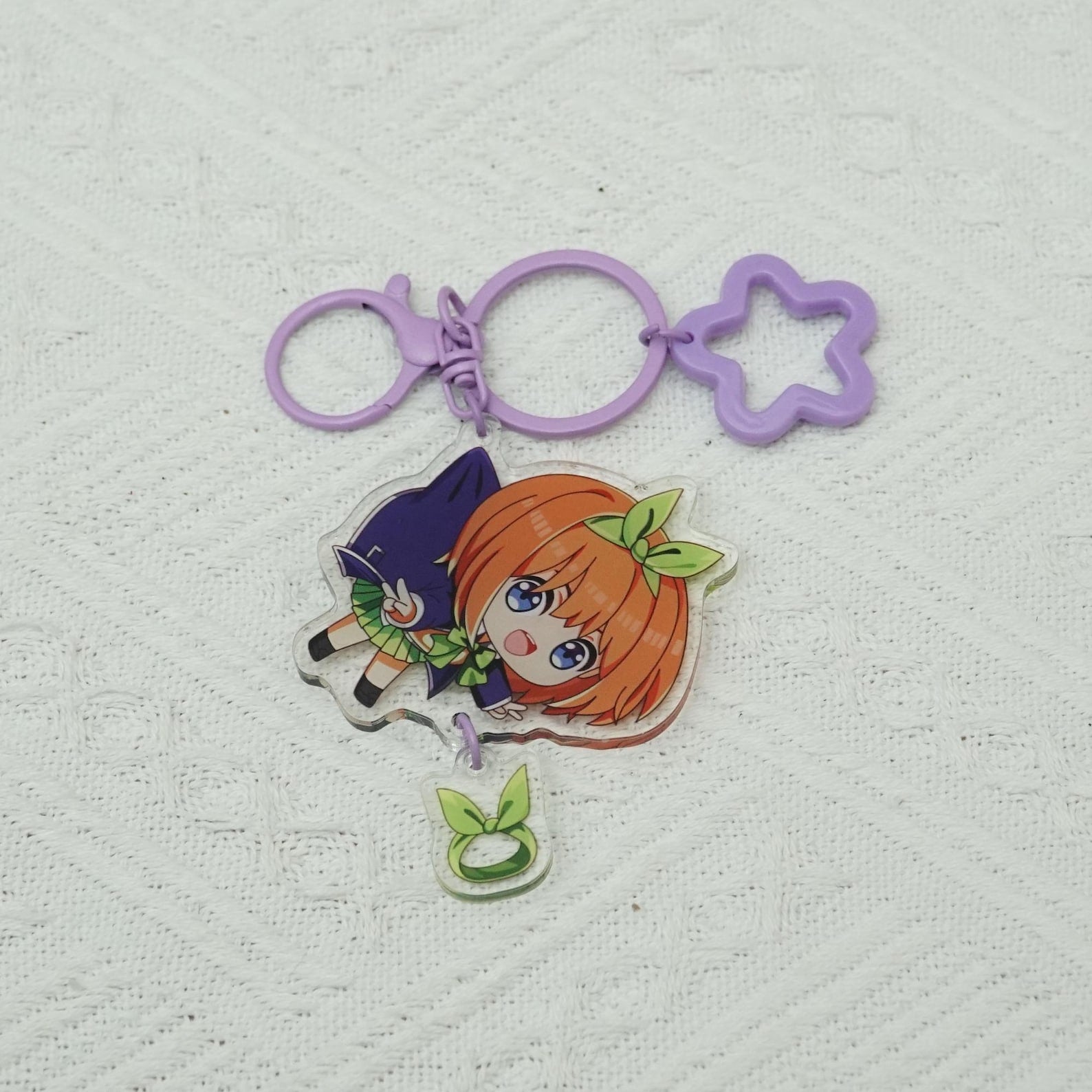 Quintessential Quintuplets Chibi Keychains Ichika Nino Miku Yotsuba Itsuki Nakano Sisters Acrylic Charms Fanmade Set detail image 6