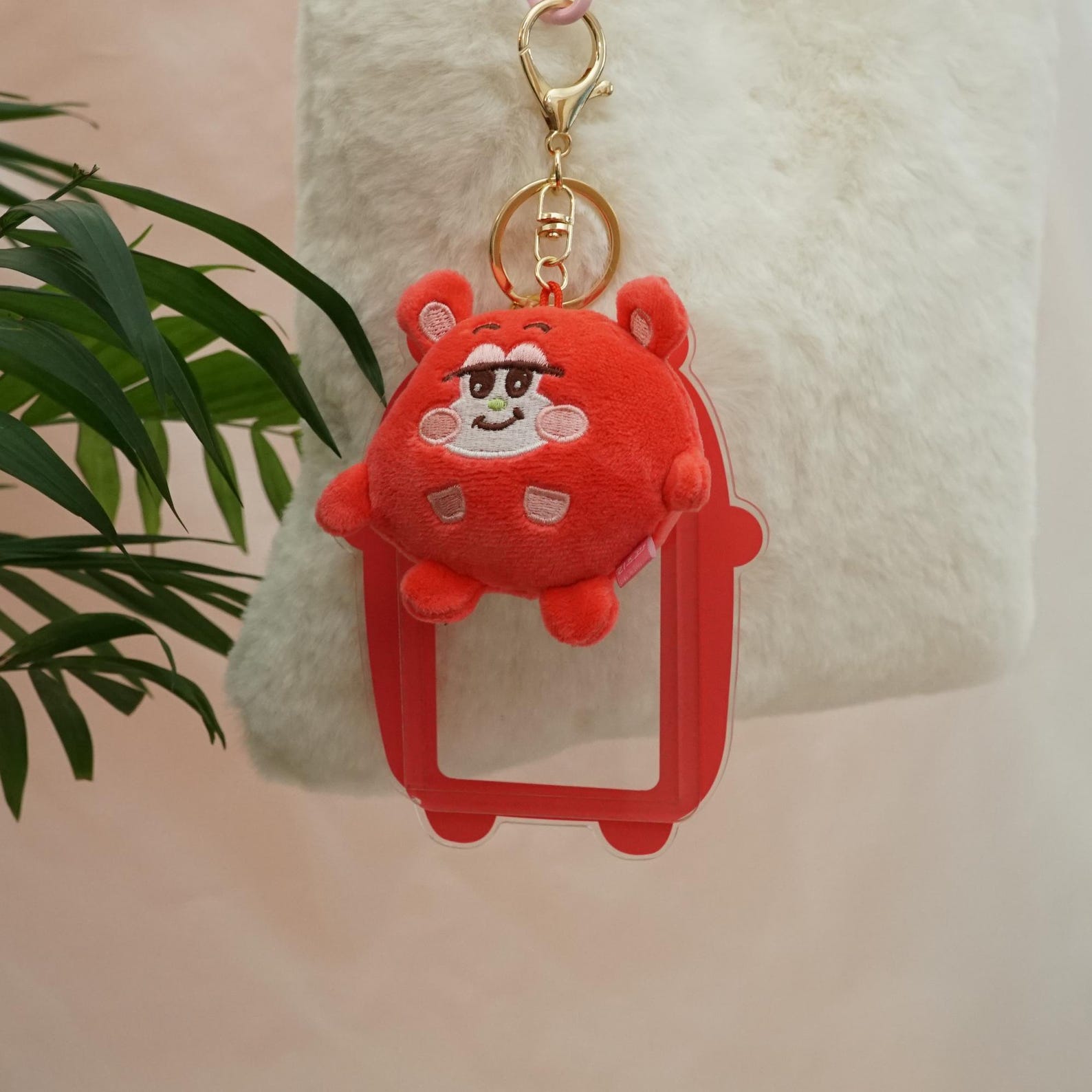 RIIZE Mascot Acrylic Card Holder Set with Plush Charm Fanmade Kpop Merch BRIIZE Gift Custom Photo Insert detail image 3