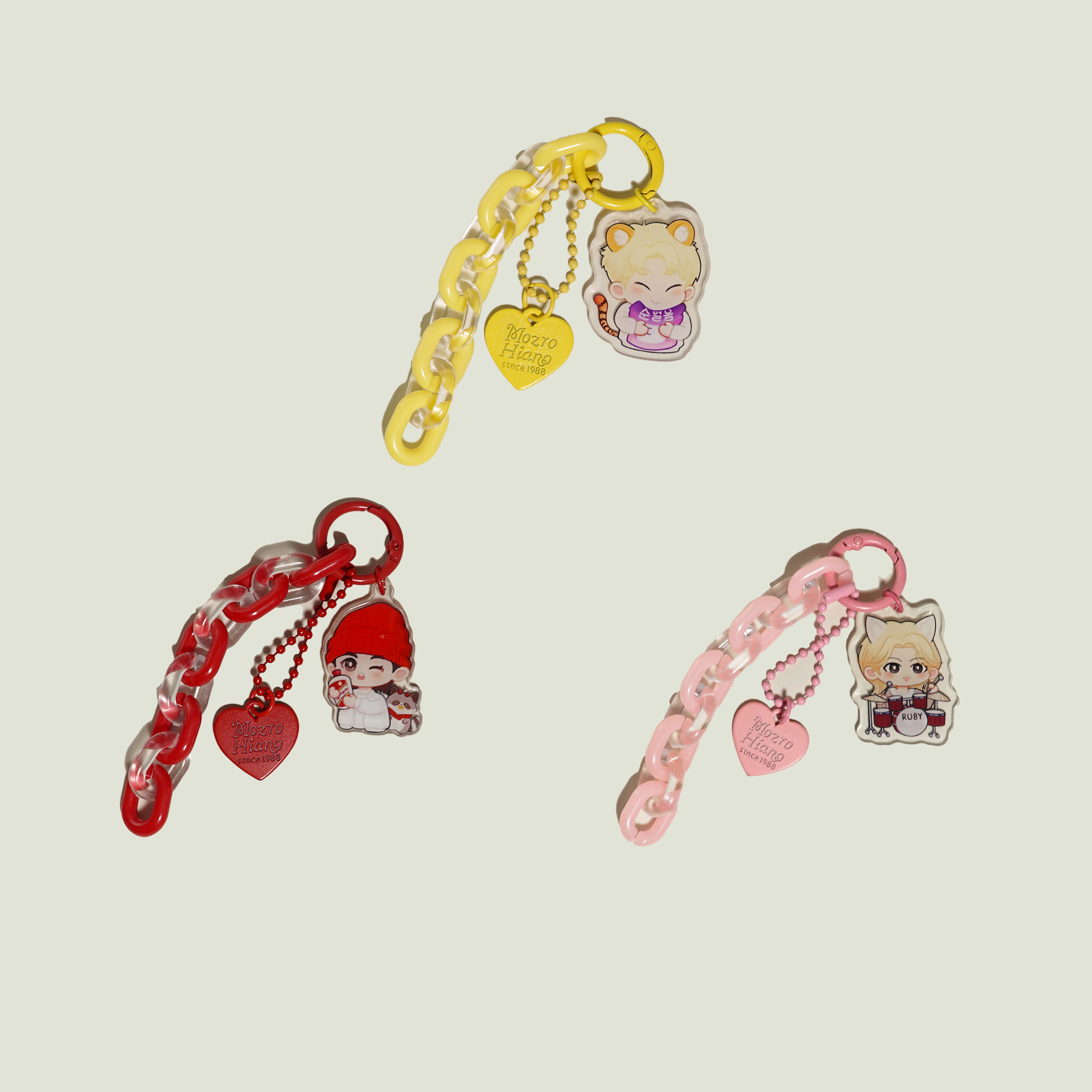 SEVENTEEN Acrylic Keychain Set Hand-Drawn Fan Art Charms Fanmade SVT for CARAT detail image 3