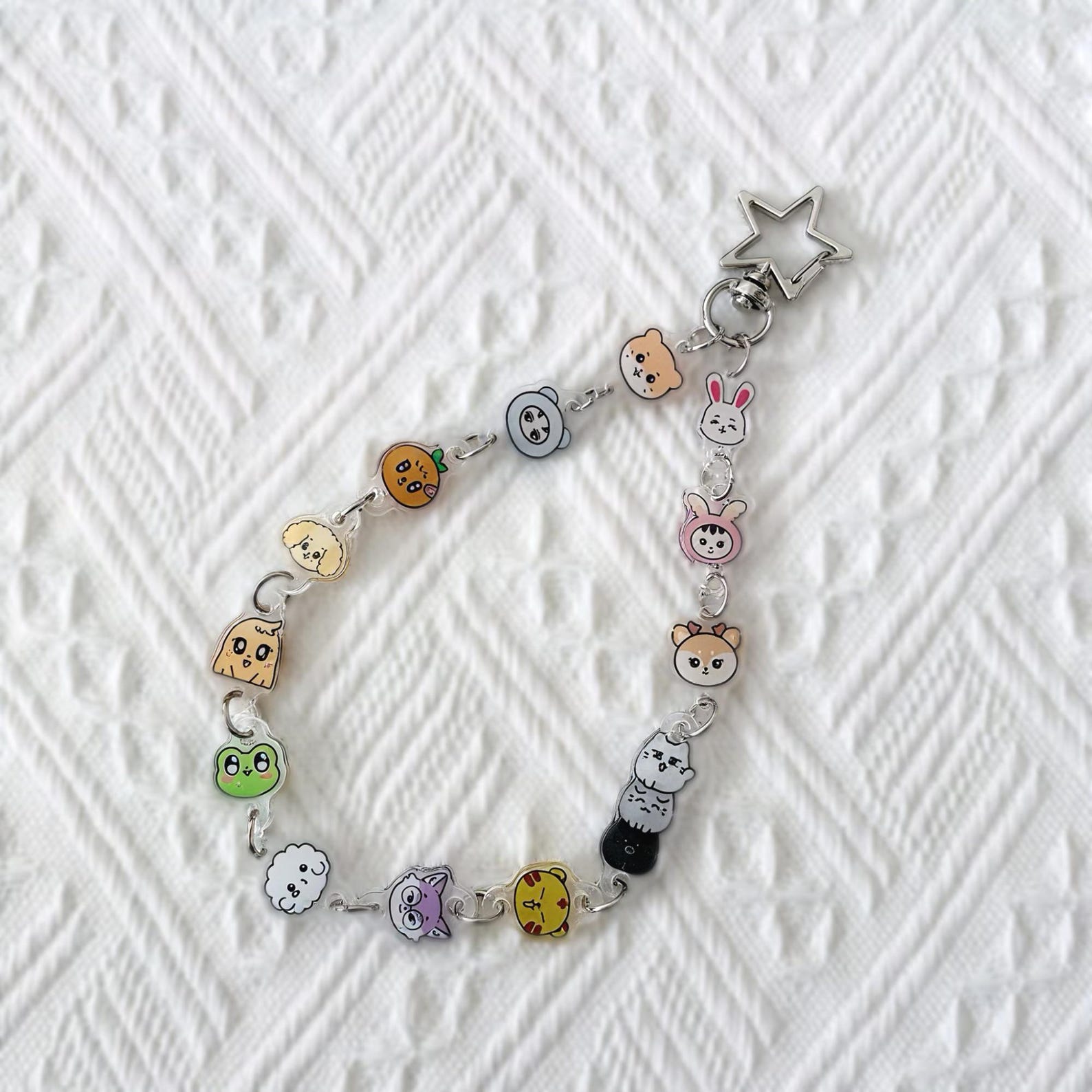 SEVENTEEN All Members Mascot Keychain Charm Chain OT13 Kpop Bag Charm Star Clasp Fanmade Gift detail image 4