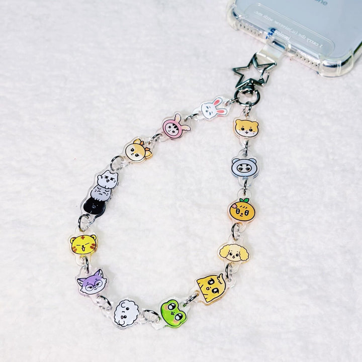 SEVENTEEN OT13 all members mascot keychain chain with star clasp