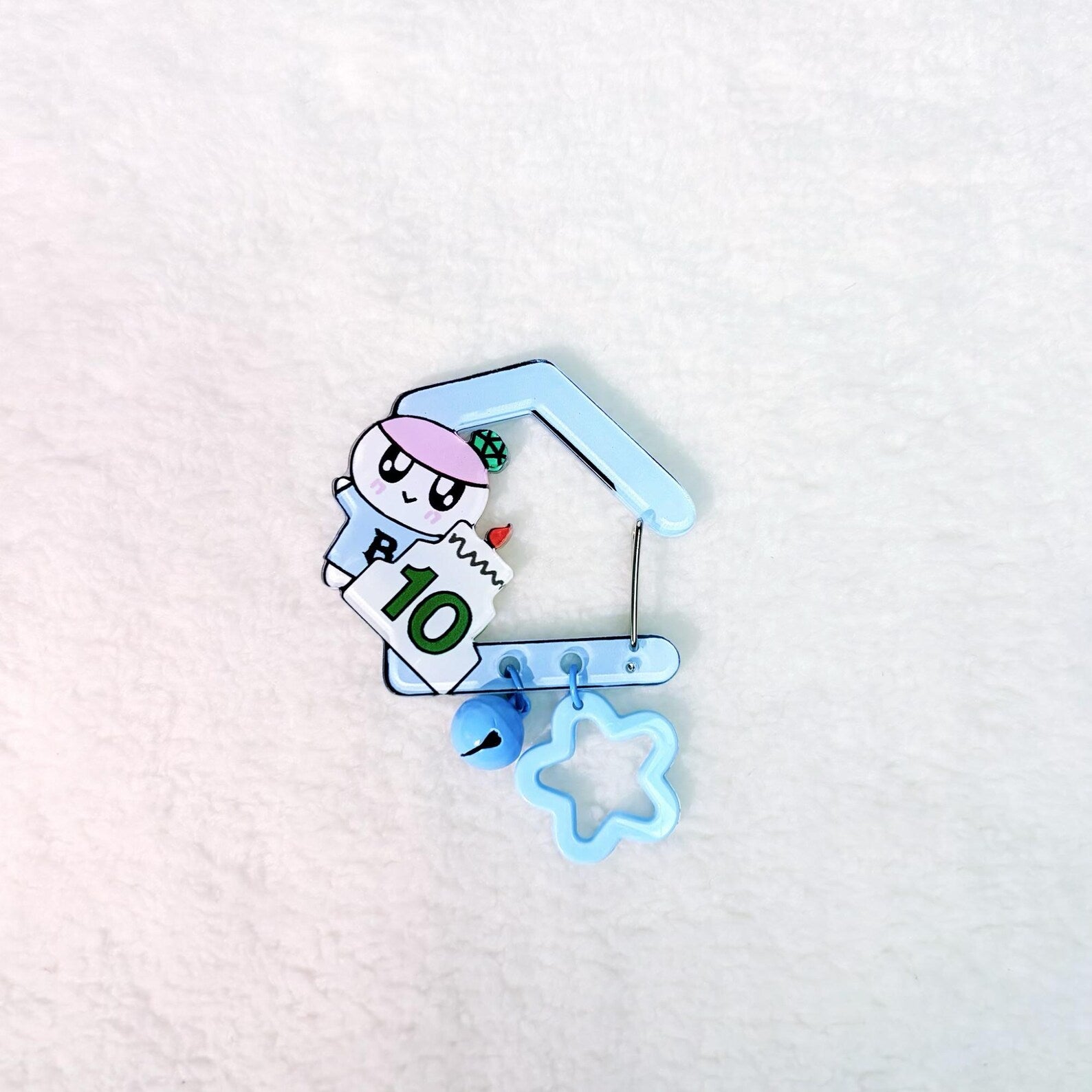 SEVENTEEN Bongbong 10th Anniversary Acrylic Carabiner House Clip Bag Charm Fanmade Pink Blue CARAT Kpop Gift detail image 5
