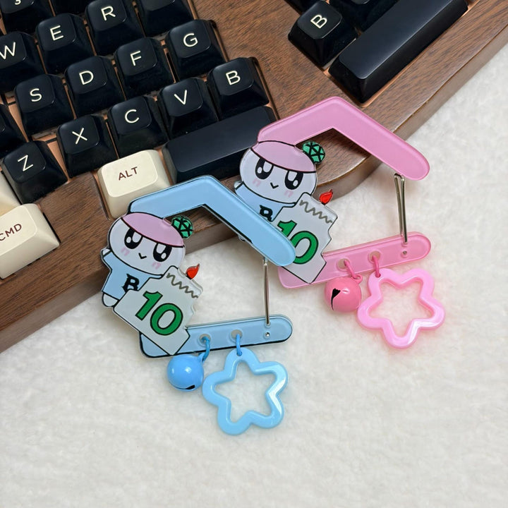 SEVENTEEN Bongbong anniversary acrylic carabiner house clip in pink and blue
