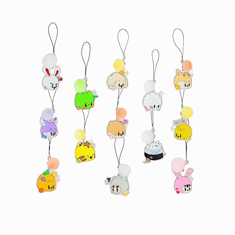 SEVENTEEN MINITEEN Acrylic Keychain Set Fanmade 13 Mascots Collectible Charms for CARAT