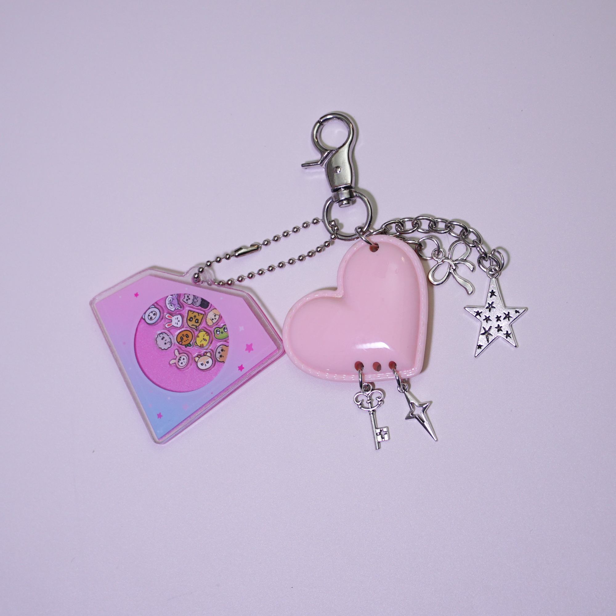 SEVENTEEN MINITEEN Shaker Acrylic Keychain Diamond Case Moving Mascot Charms Fanmade for CARAT detail image 2