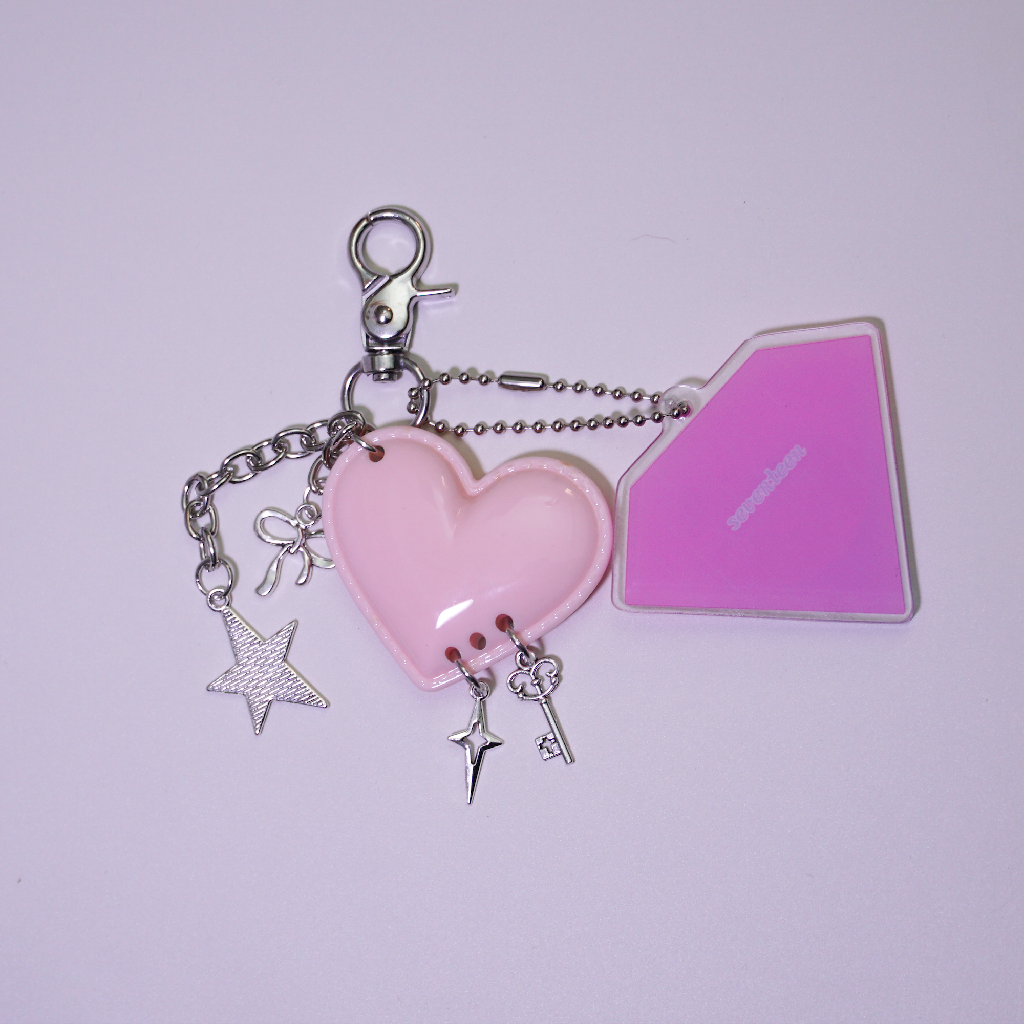 SEVENTEEN MINITEEN Shaker Acrylic Keychain Diamond Case Moving Mascot Charms Fanmade for CARAT detail image 3