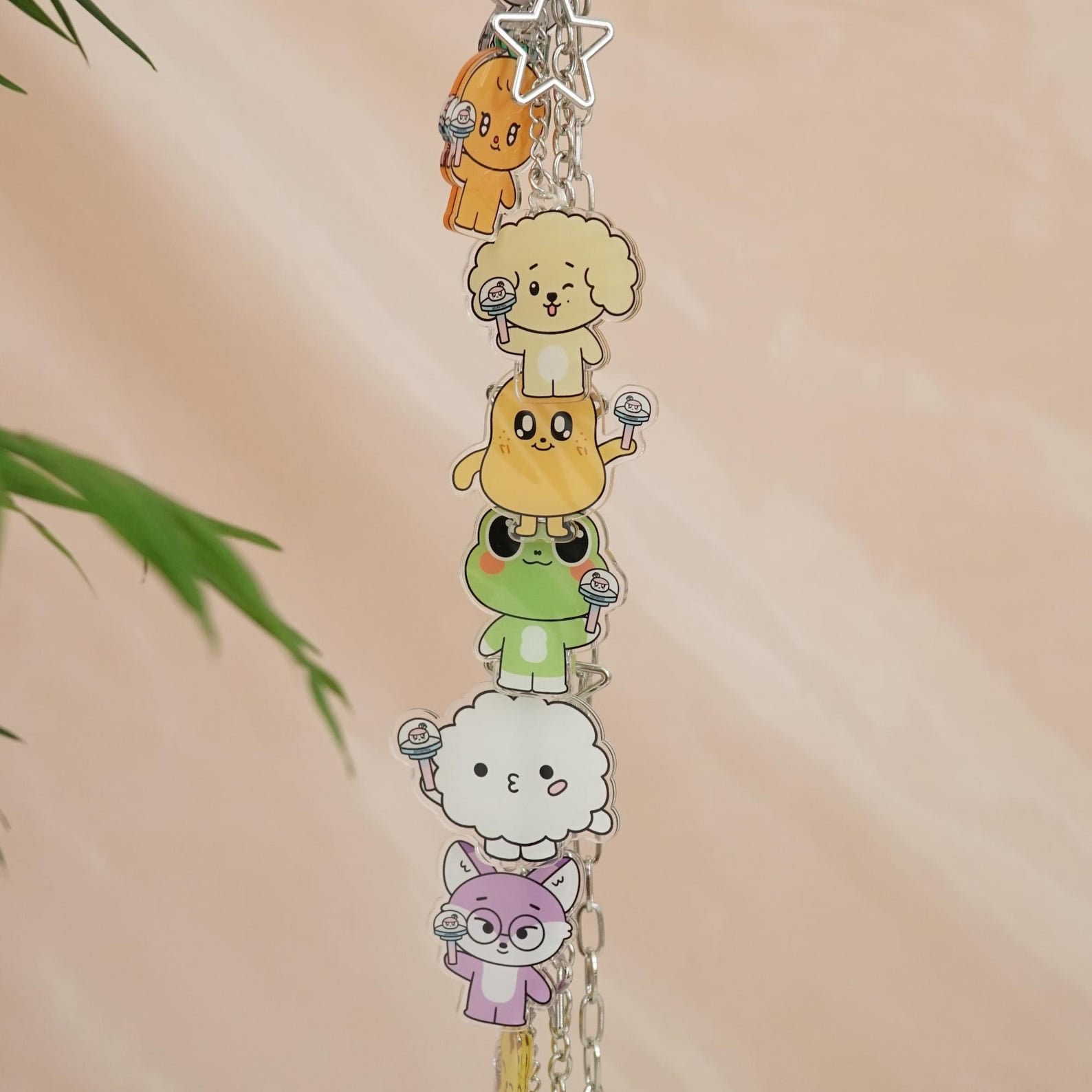 SEVENTEEN Miniteen OT13 Acrylic Bag Charm Kpop Full Member Cute Chain Pendant Fanmade Gift detail image 2