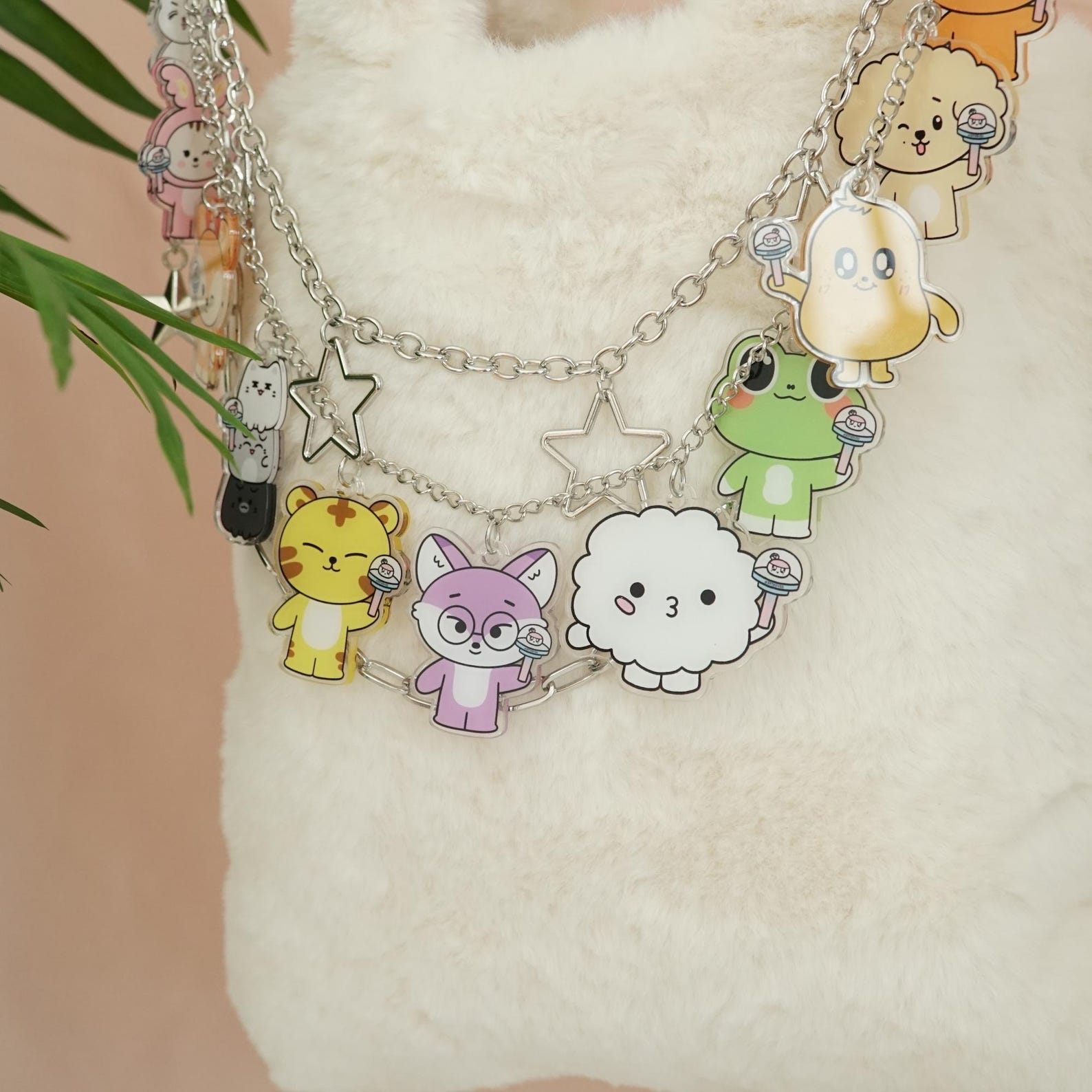SEVENTEEN Miniteen OT13 Acrylic Bag Charm Kpop Full Member Cute Chain Pendant Fanmade Gift detail image 4