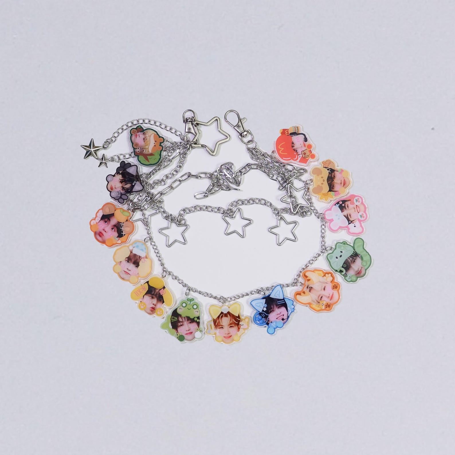 SEVENTEEN OT13 Acrylic Bag Charm Kpop Concert Fanmade Chain Pendant All Members Gift detail image 4