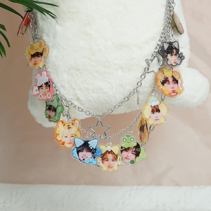 SEVENTEEN OT13 acrylic concert bag charm chain with all members