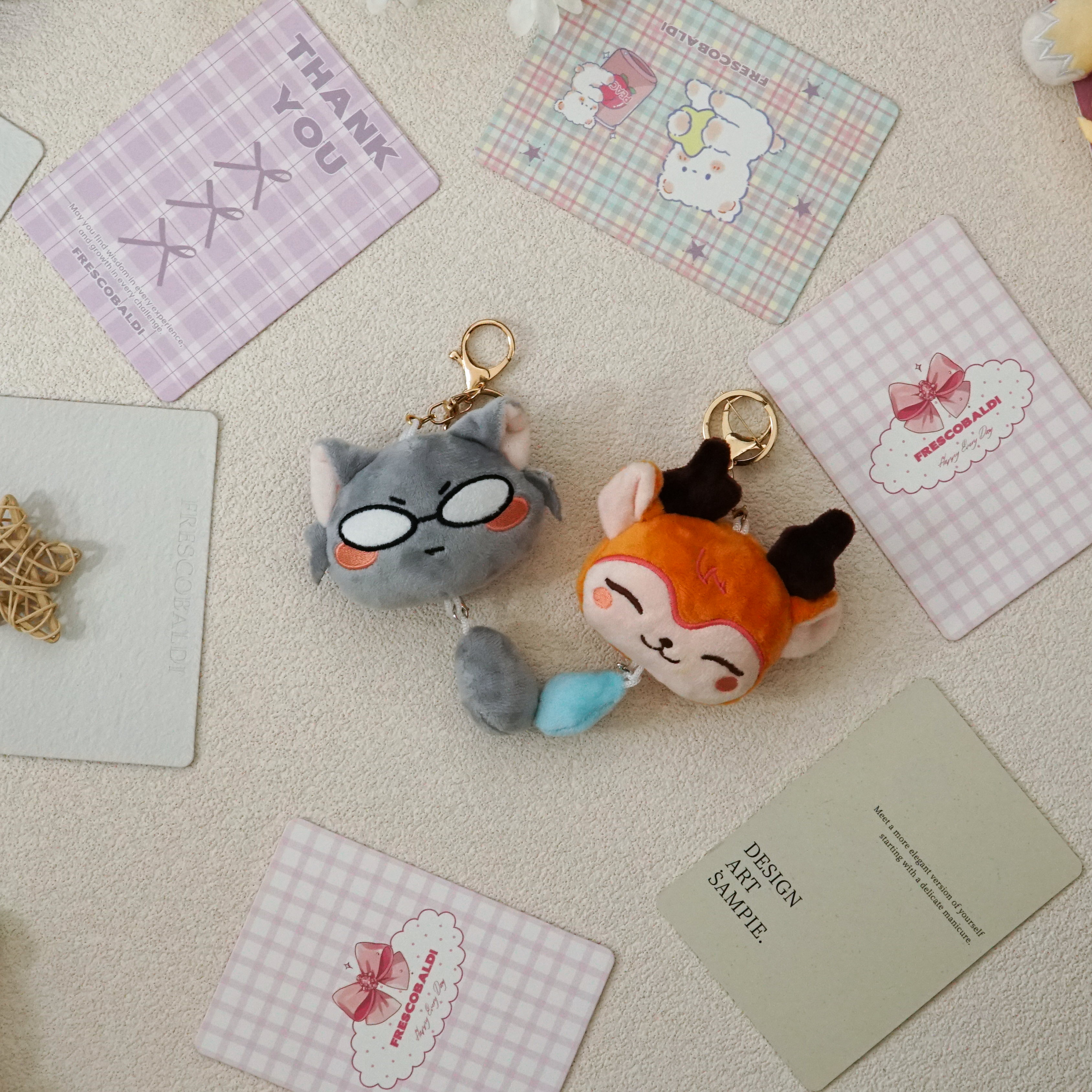SEVENTEEN Plush Keychain Fanmade Animal Charms Set for CARAT SVT Mascot Bag Accessories detail image 1
