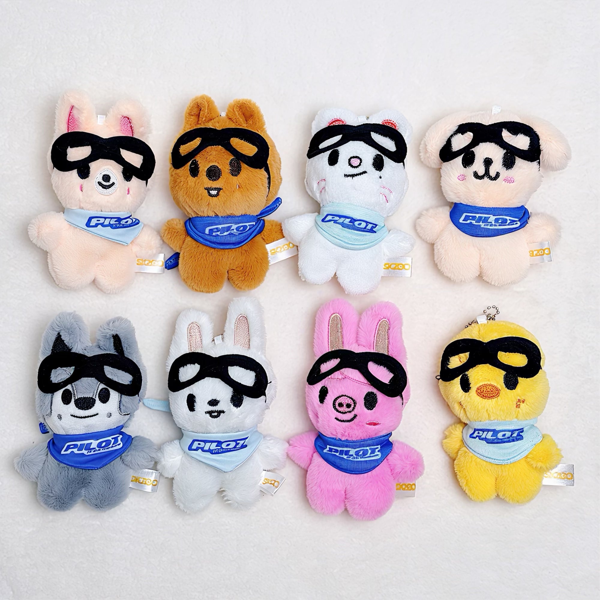 Stray Kids SKZOO Pilot Plush Keychain 4 Inch Fanmade Mascot Bag Charms Wolf Chan Leebit Dwaekki Jiniret detail image 17