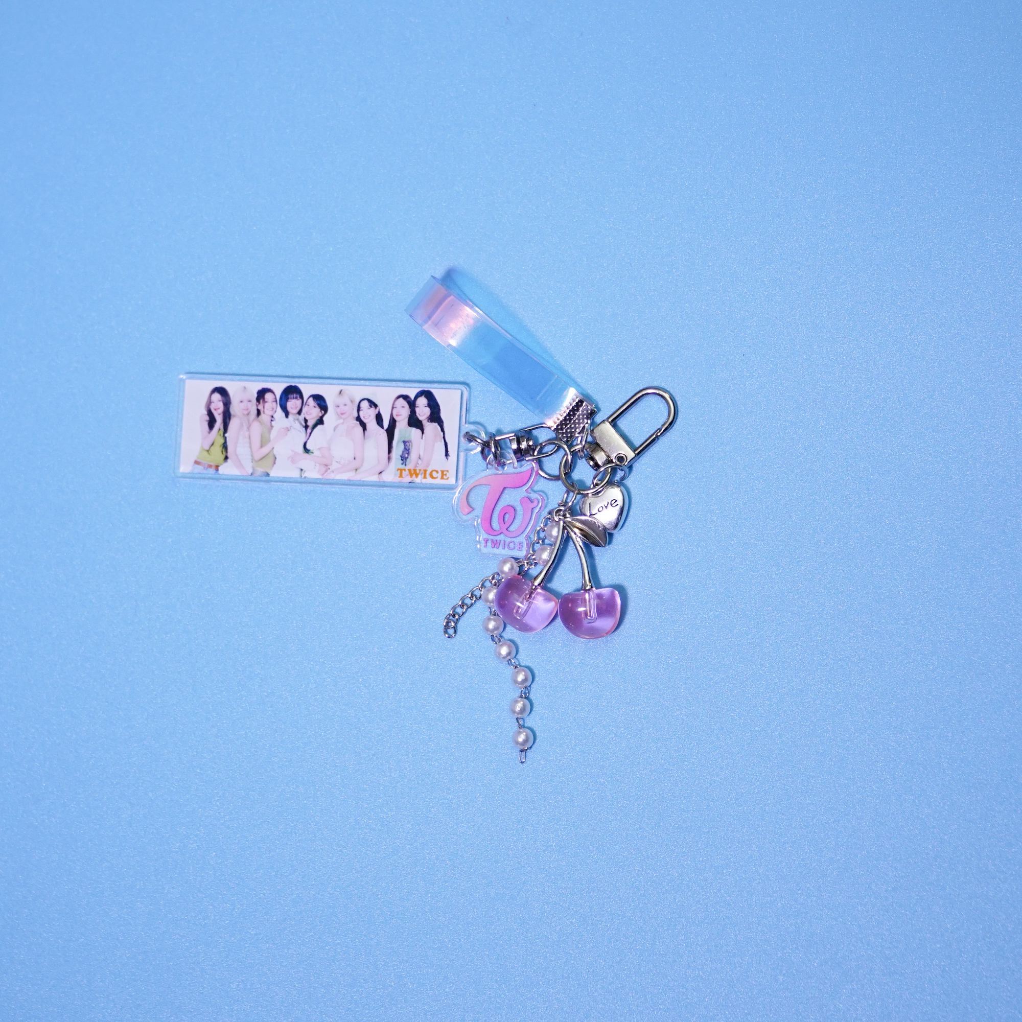 TWICE-Acrylic-Photocard-Keychain-Fanmade-Kpop-Holographic-Strap-Bag-Charm-10