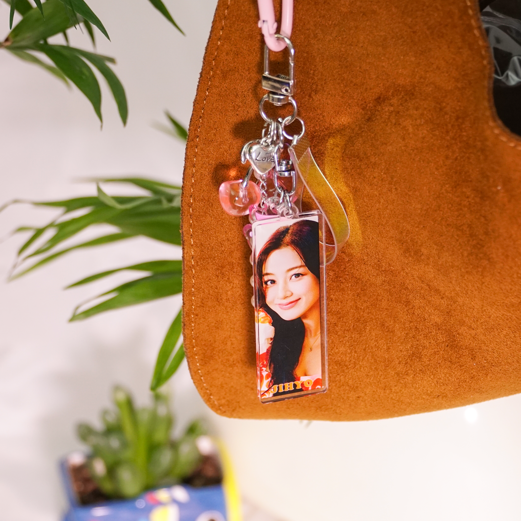 TWICE-Acrylic-Photocard-Keychain-Fanmade-Kpop-Holographic-Strap-Bag-Charm-11