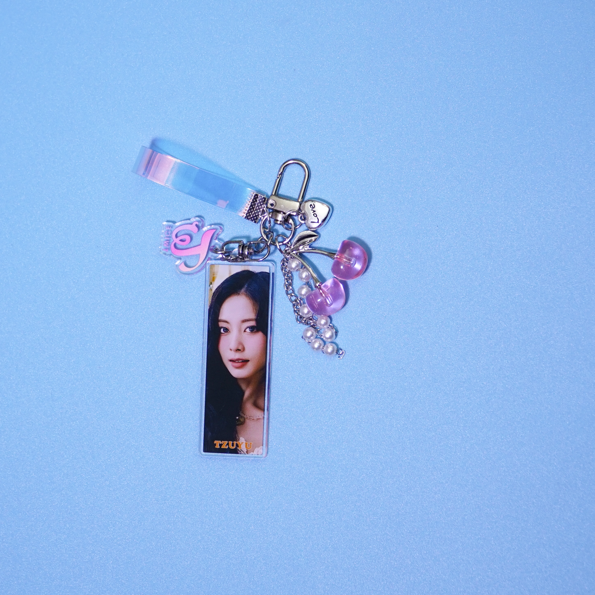TWICE-Acrylic-Photocard-Keychain-Fanmade-Kpop-Holographic-Strap-Bag-Charm-7