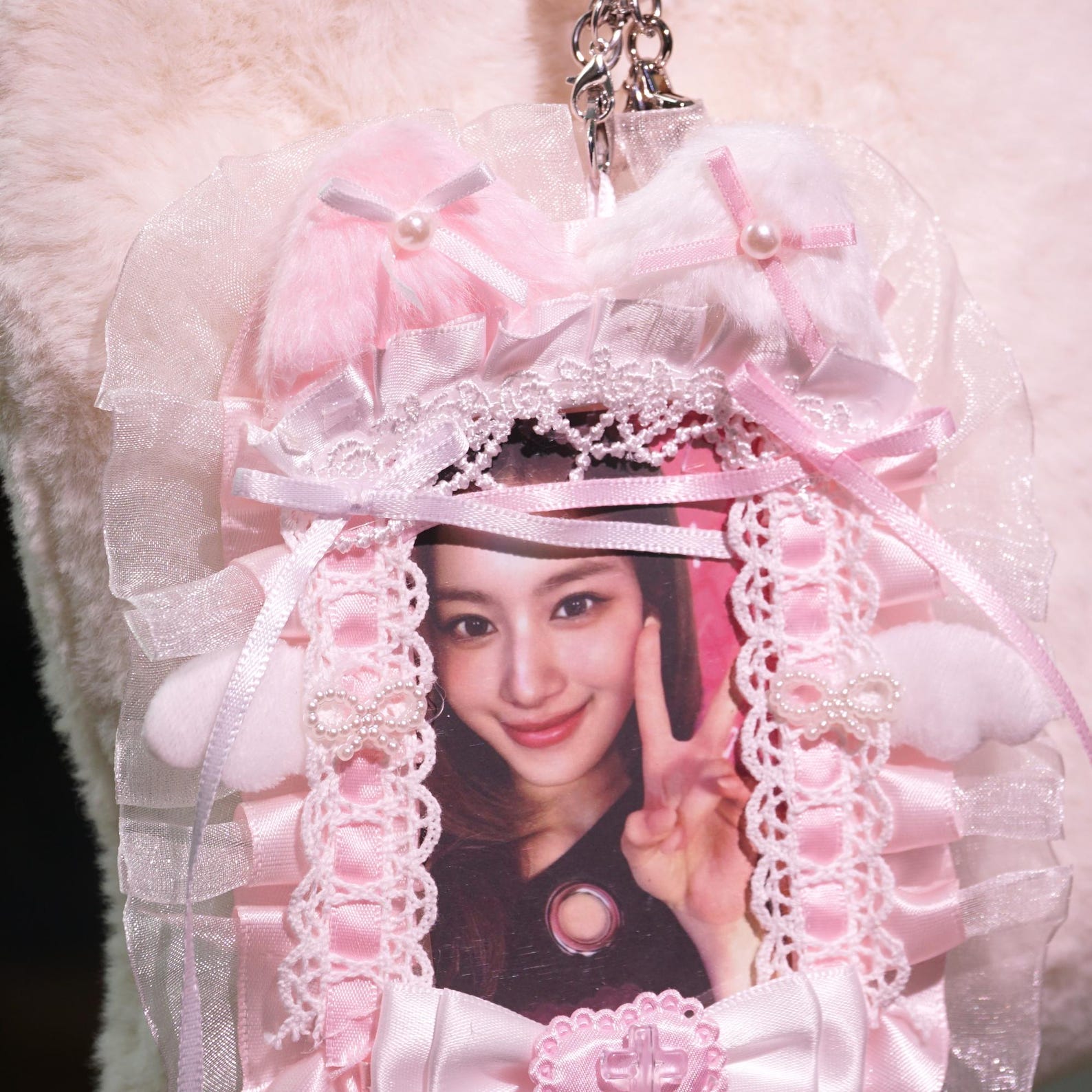 TWICE Japan Tour Photocard Set Kpop Fanmade OT9 Photo Cards with Pink Lace Plush Card Holder ONCE Gift detail image 4