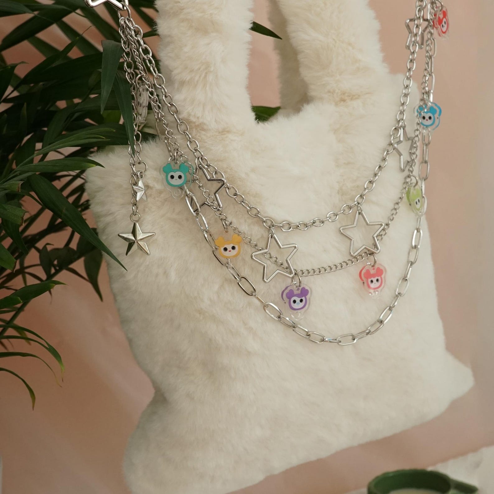 TWICE LOVELYS Acrylic Bag Charm Set OT9 Kpop Fanmade Cute Bag Accessory Chain Clip Gift detail image 2