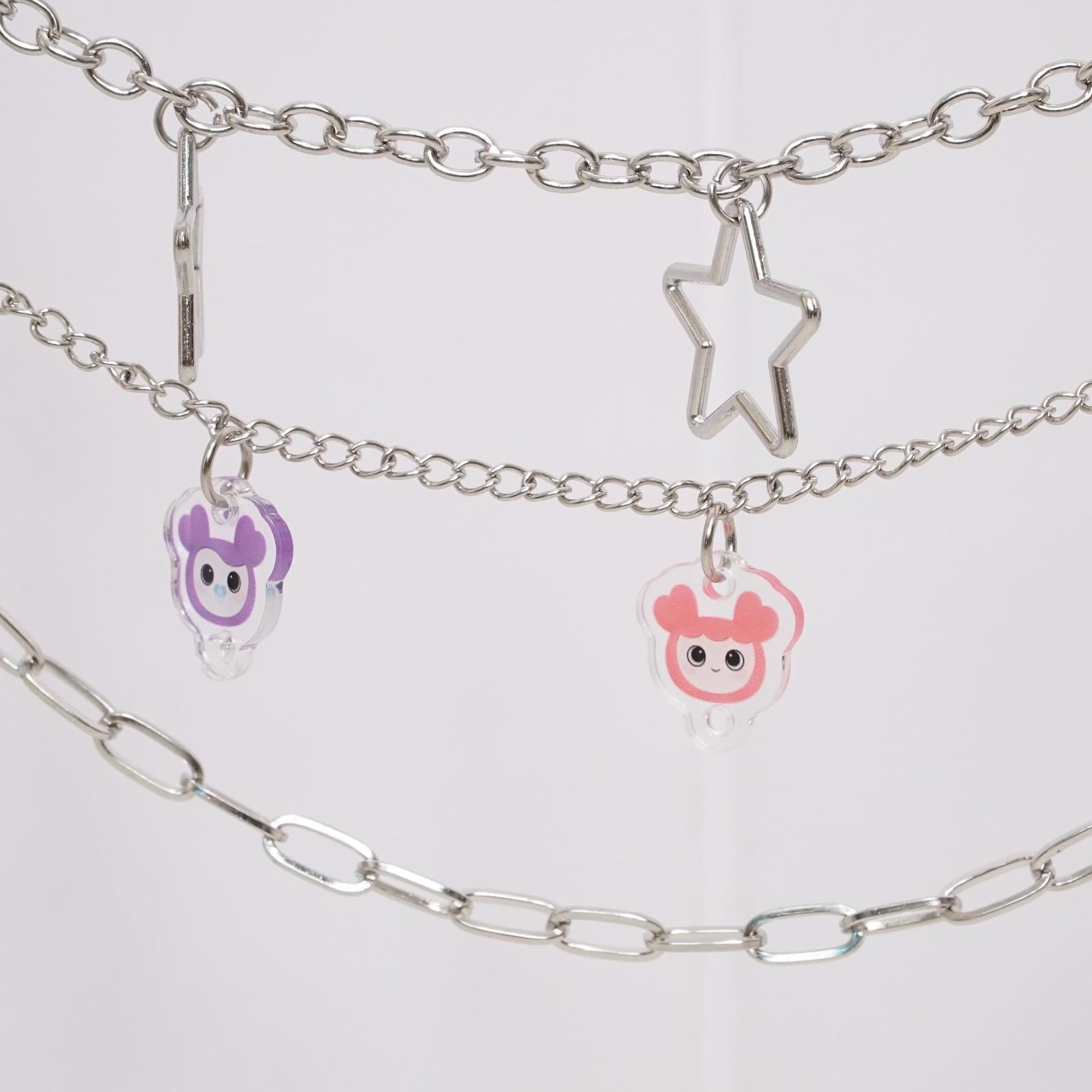 TWICE LOVELYS Acrylic Bag Charm Set OT9 Kpop Fanmade Cute Bag Accessory Chain Clip Gift detail image 4