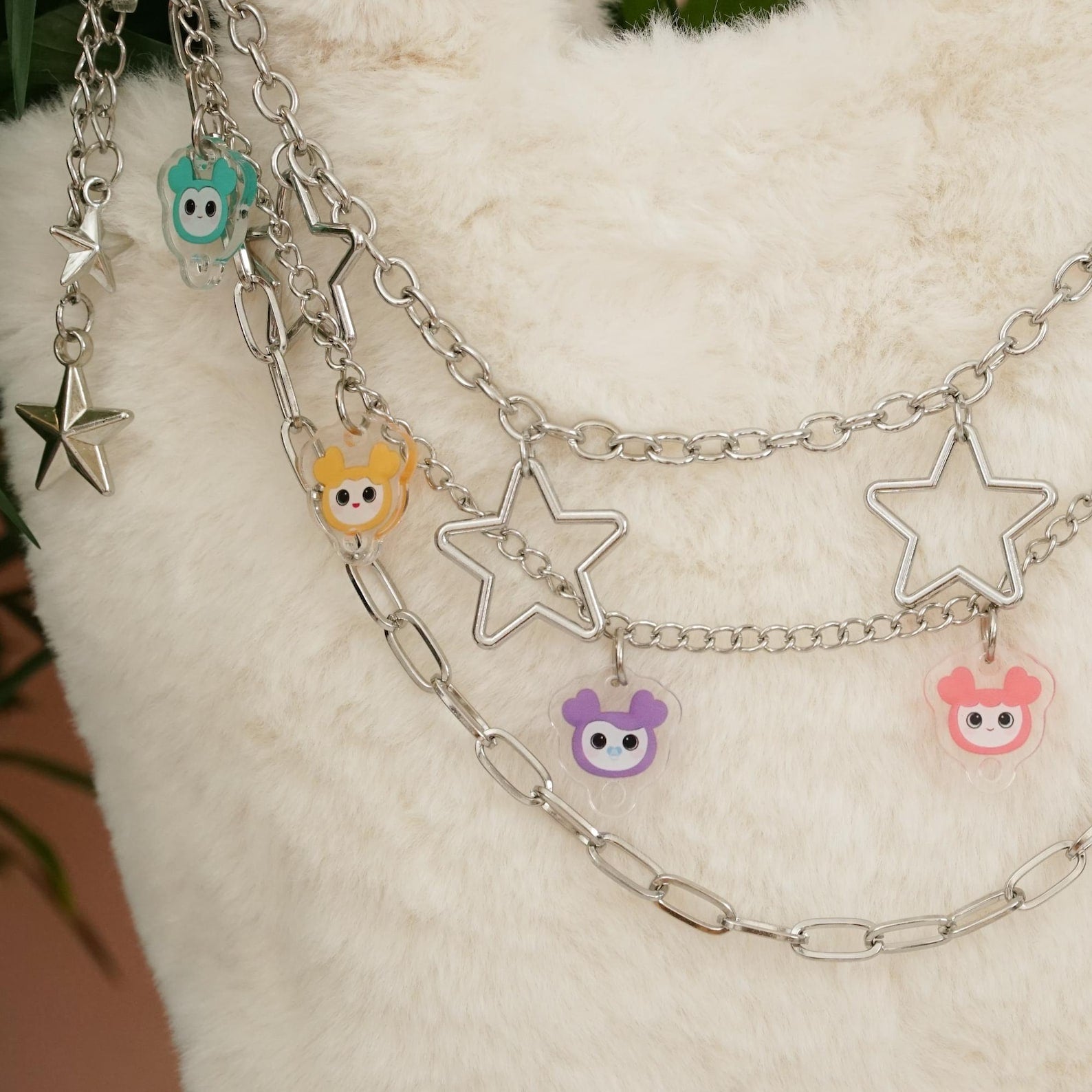 TWICE LOVELYS Acrylic Bag Charm Set OT9 Kpop Fanmade Cute Bag Accessory Chain Clip Gift