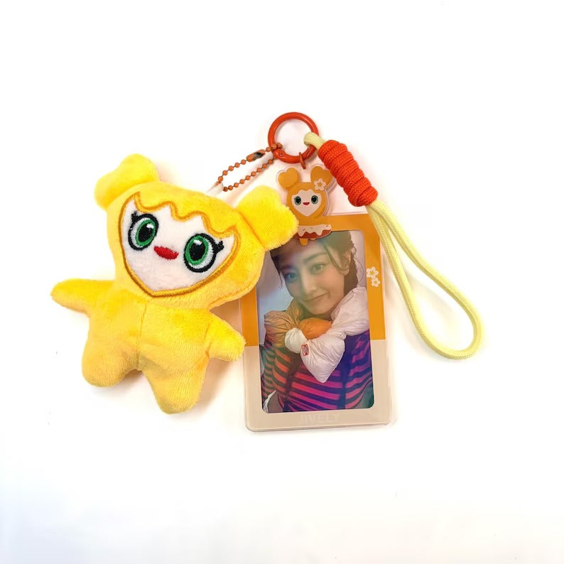 TWICE-Lovelys-Photocard-Holder-Keychain-Set-with-Plush-Charm-Acrylic-Card-Case-Kpop-Merch-5