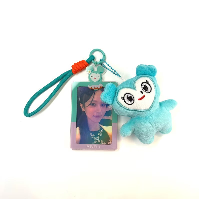 TWICE-Lovelys-Photocard-Holder-Keychain-Set-with-Plush-Charm-Acrylic-Card-Case-Kpop-Merch-6