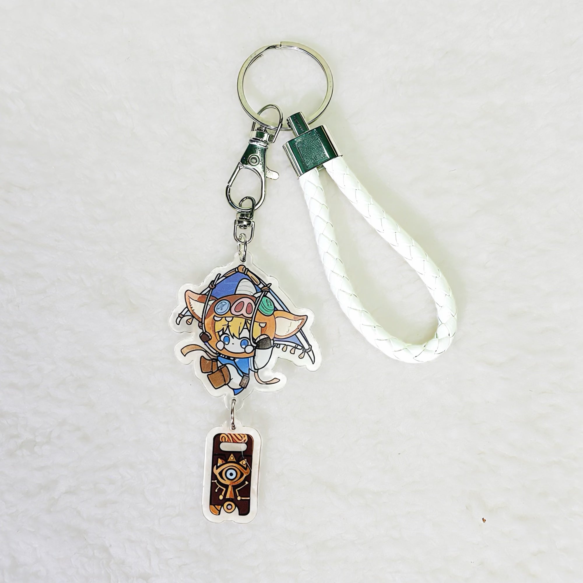The Legend of Zelda Acrylic Keychain Set Fanmade Korok Link Master Sword Sheikah Slate Dragon Tear Zonai Double Charm Bag Gift detail image 10