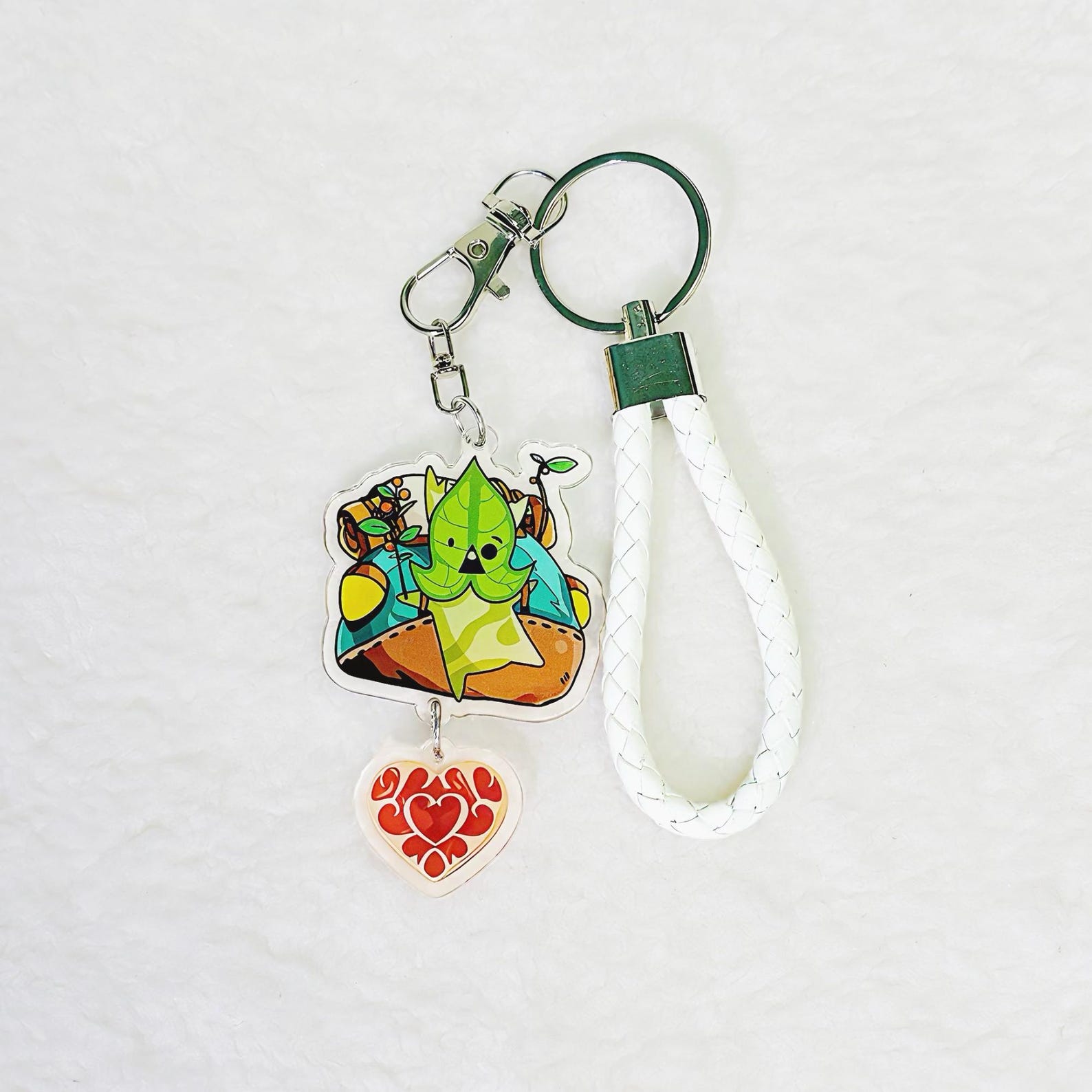 The Legend of Zelda Acrylic Keychain Set Fanmade Korok Link Master Sword Sheikah Slate Dragon Tear Zonai Double Charm Bag Gift