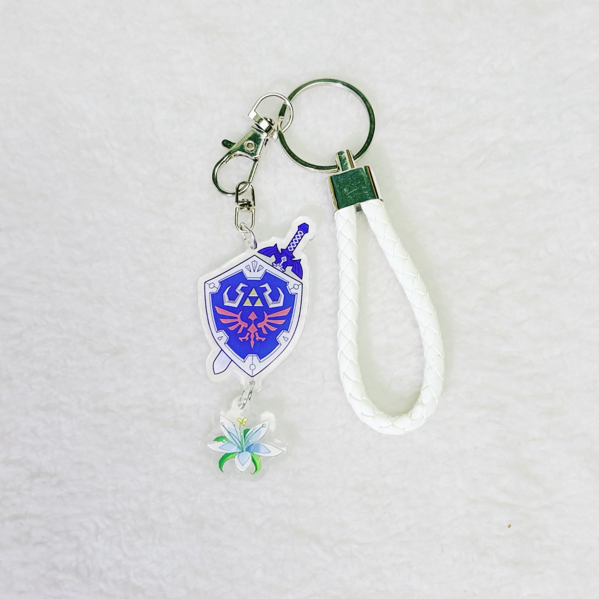 The Legend of Zelda Acrylic Keychain Set Fanmade Korok Link Master Sword Sheikah Slate Dragon Tear Zonai Double Charm Bag Gift detail image 8