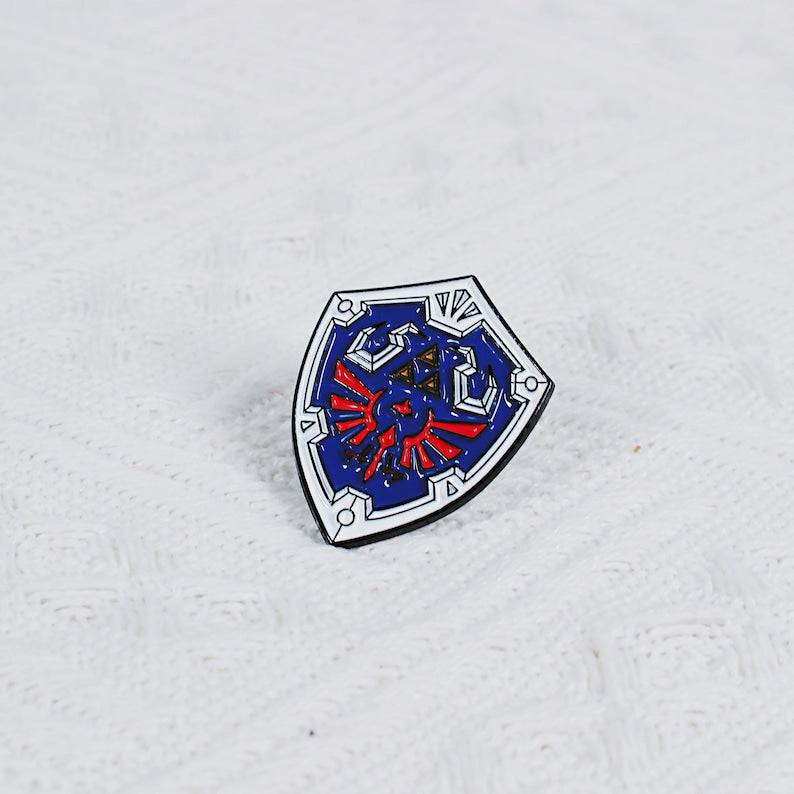 The Legend of Zelda Enamel Pin Set Master Sword Hylian Shield Majora Mask Sheikah Slate Fanmade Badge Gift detail image 4