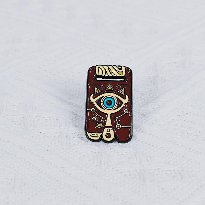 The Legend of Zelda Enamel Pin Set Master Sword Hylian Shield Majora Mask Sheikah Slate Fanmade Badge Gift detail image 6