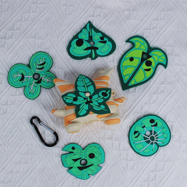 The Legend of Zelda Korok AirPods Case YAHAHA 6 Leaf Mask Silicone Earphone Cover Fanmade