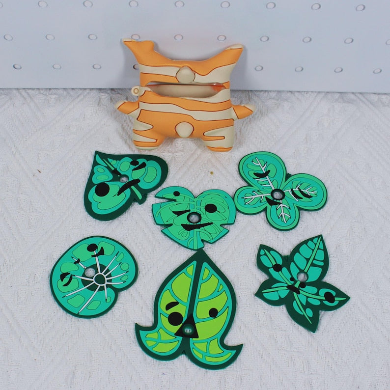 The Legend of Zelda Korok AirPods Case YAHAHA 6 Leaf Mask Silicone Earphone Cover Fanmade