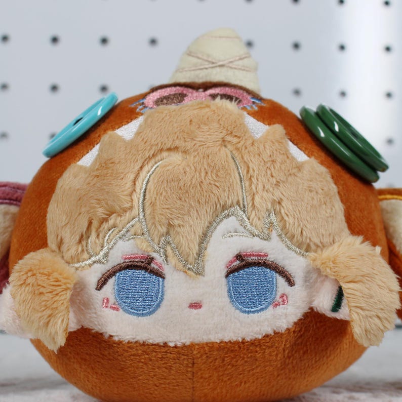 The Legend of Zelda Link Bokoblin Mask Plush 6 Inch Breath of the Wild Fanmade Soft Doll detail image 2