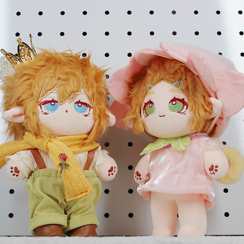 The Legend of Zelda Link & Zelda Plush Doll Set 8 Inch Poseable Chibi Fanmade Hyrule Gift detail image 2
