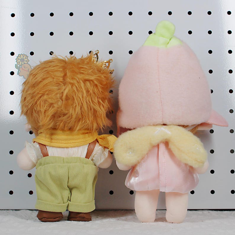 The Legend of Zelda Link & Zelda Plush Doll Set 8 Inch Poseable Chibi Fanmade Hyrule Gift detail image 3