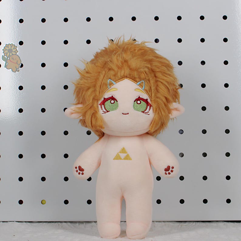 The Legend of Zelda Link & Zelda Plush Doll Set 8 Inch Poseable Chibi Fanmade Hyrule Gift detail image 6