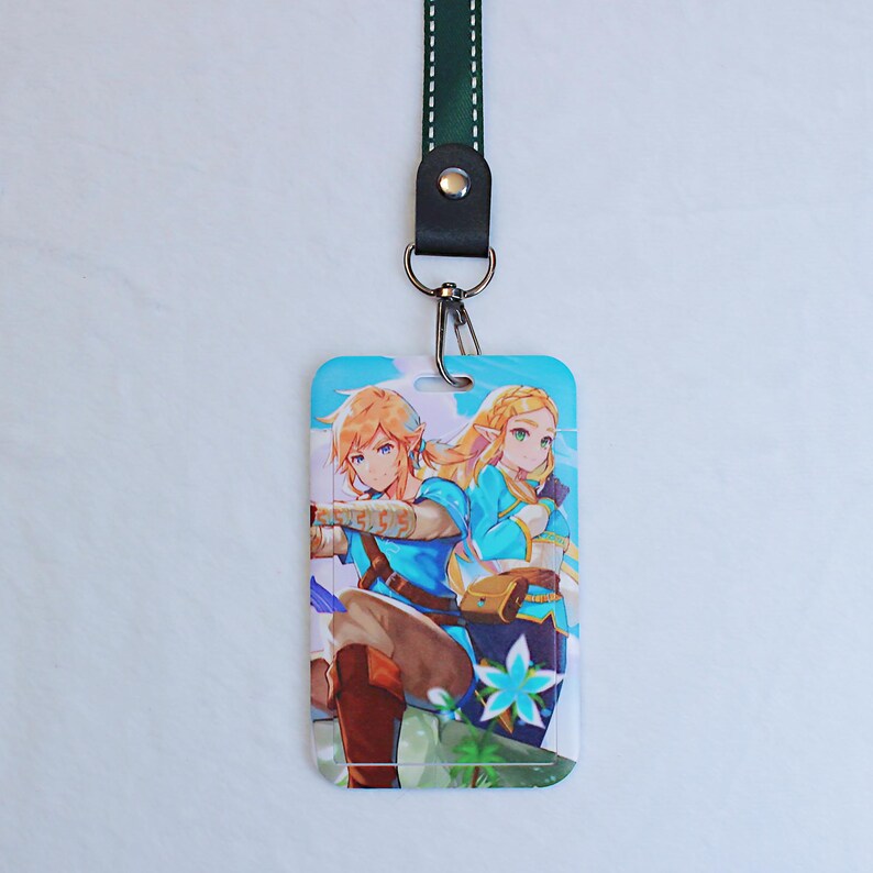 Tarjetero con Cordón de la Pizarra Sheikah de The Legend of Zelda, Accesorio Fanmade de Distintivo de Breath of the Wild