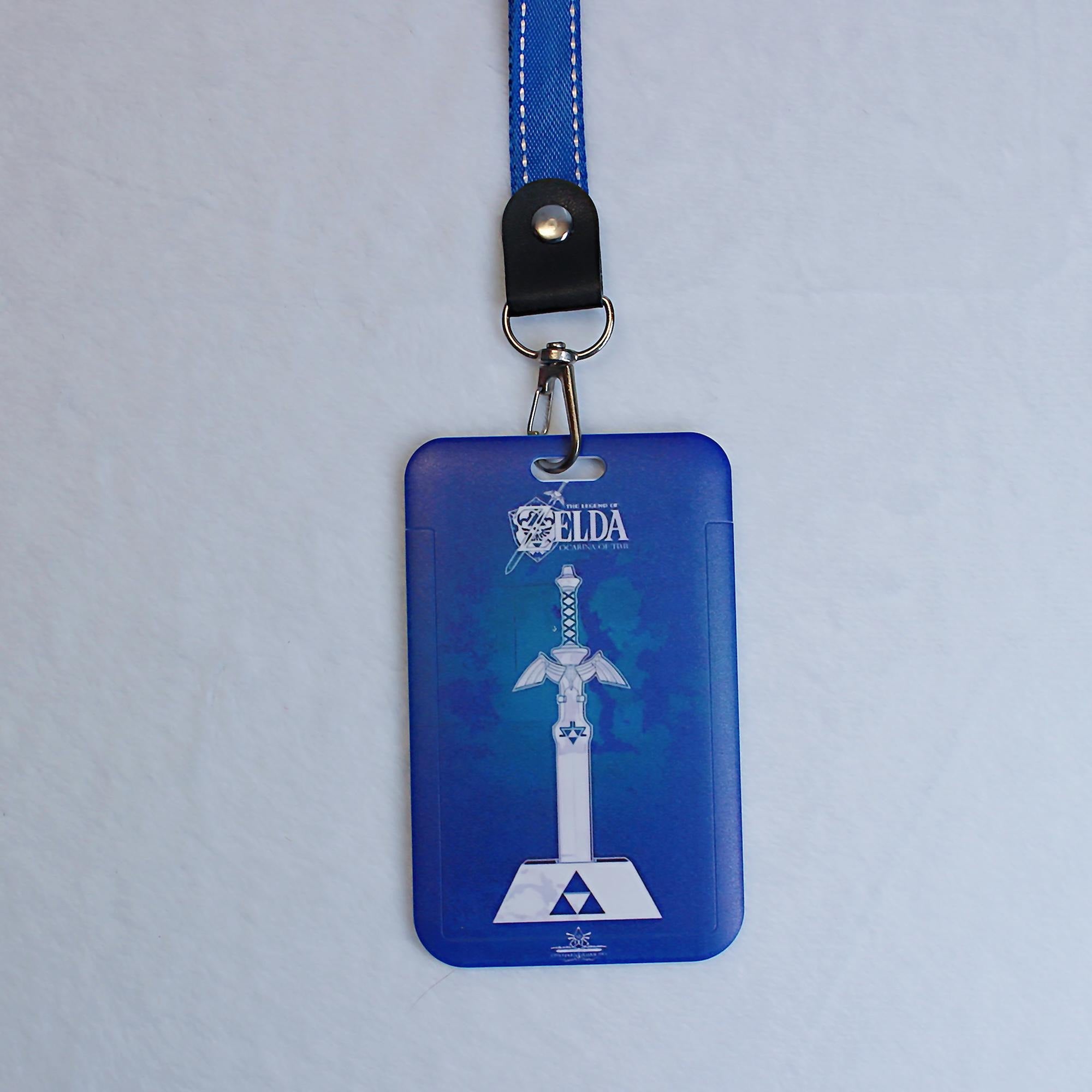 The Legend of Zelda Sheikah Slate ID Card Holder with Lanyard Breath of the Wild Fanmade Badge Sleeve Accessory