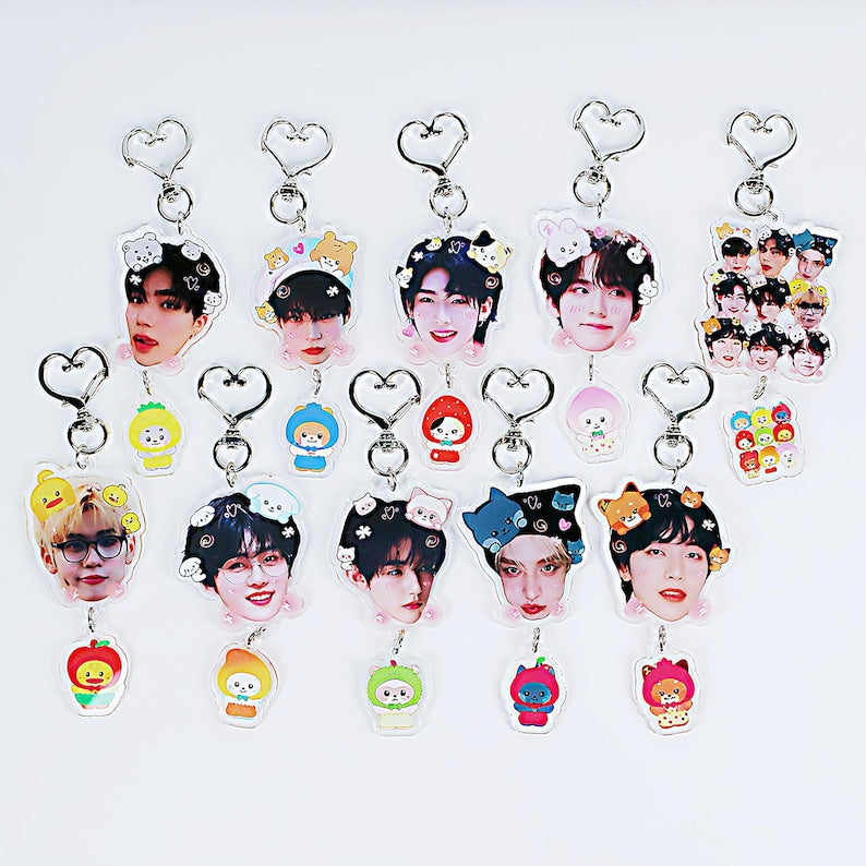 ZEROBASEONE ZB1 Acrylic Keychain Set Fanmade Kpop Bag Charms for ZEROSE detail image 1