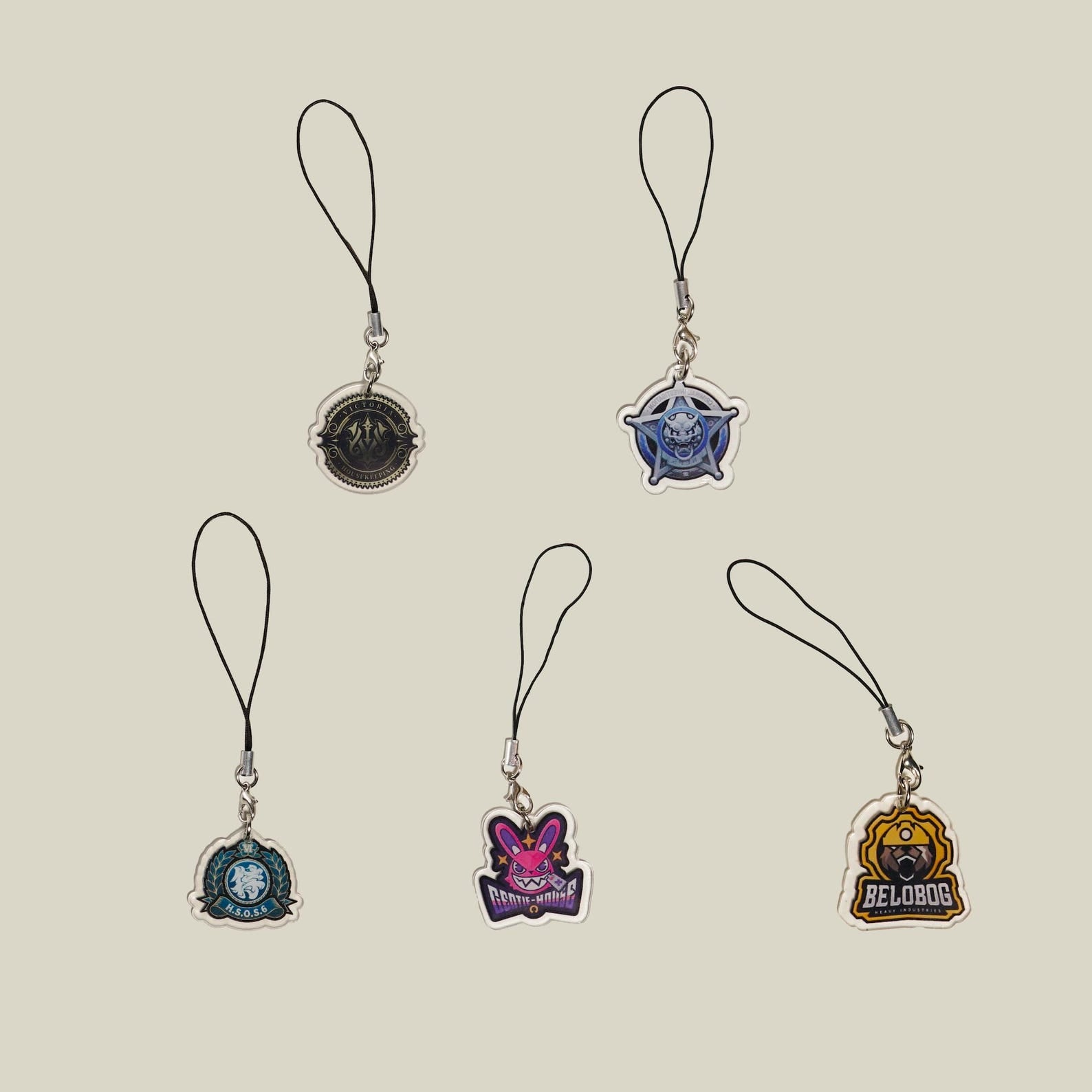 Zenless Zone Zero Acrylic Keychain Set Victoria Housekeeping Co Cunning Hares Section 6 ZZZ Faction Charm Fanmade Gift detail image 5
