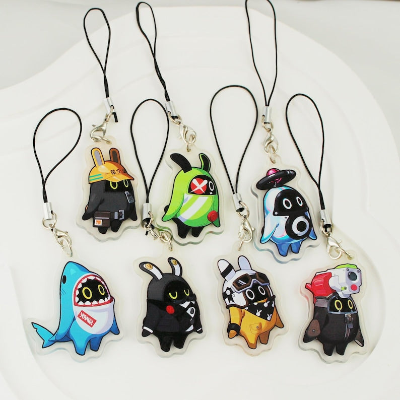 Zenless Zone Zero Bangboo Acrylic Keychain ZZZ Phone Charm Fanmade Bag Accessory Gift detail image 2