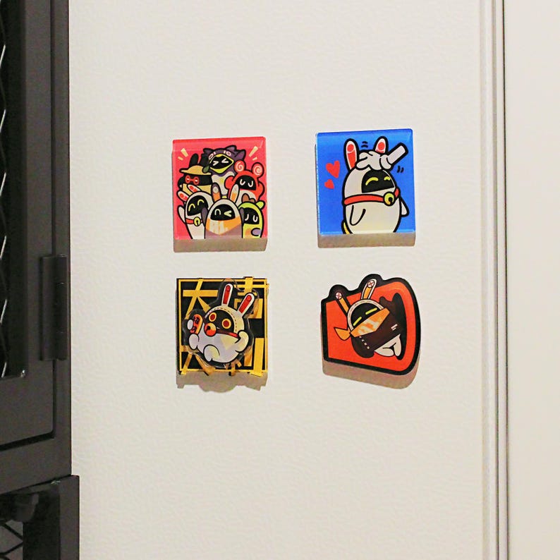Zenless Zone Zero Bangboo Fridge Magnet Set ZZZ Refrigerator Magnet Fanmade Home Decor Gift detail image 3